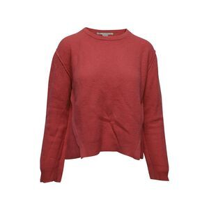 Stella Mccartney Back Slit Oversized Jumper in Coral Pink Wool